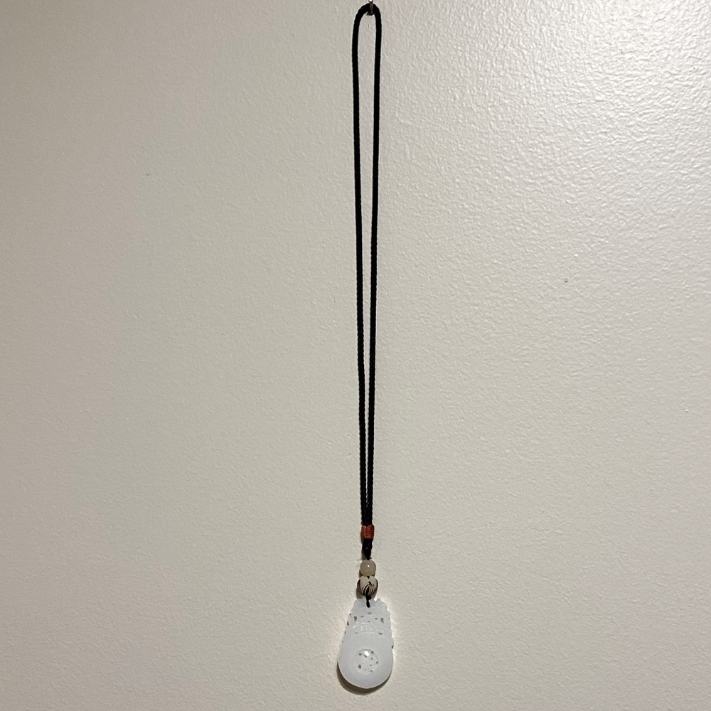 Beautiful white stone necklace